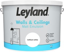 Leyland Matt Emulsion 10L Brilliant White 1.95 per litre
