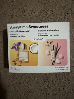 Dossier Springtime Sweetness Perfume Duo Set 2pc Buttercream Floral Marshmallow