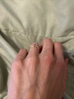 14k gold 0.04 Carat diamond wedding ring size 4.5 — photo 3