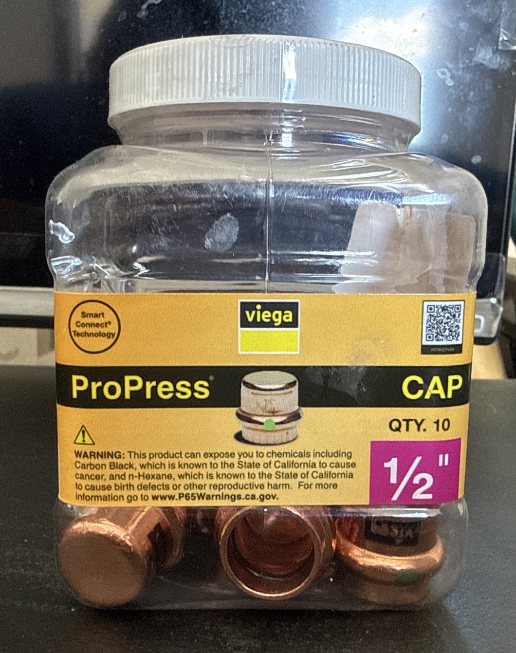 Viega ProPress 1/2 in. Copper Cap (10-Pack)
