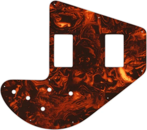 WD Custom Pickguard For Gibson 1975-1983 Ripper Bass #05F Faux Tortiose