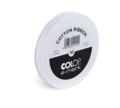 Colop e-Mark Cotton Ribbon 10mm, Printable Ribbon for Digital Stamps, Ideal f...