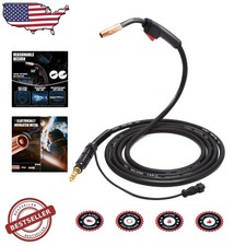 Heavy Duty 15ft 100 Amp Mig Welding Gun - Durable Copper Pvc Rubber