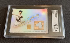 2001 Topps Tribute Lou Gehrig Retired Numbers Bat Relic RB-LG Stencil SGC 9.5