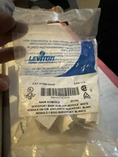 Leviton CAT 41084-BWB QuickPort Snap-In Blank White Module (10 PCS)