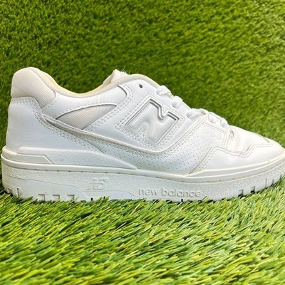 New Balance 550 Mens Size 8 Triple White Athletic Running Walking Shoes Sneakers