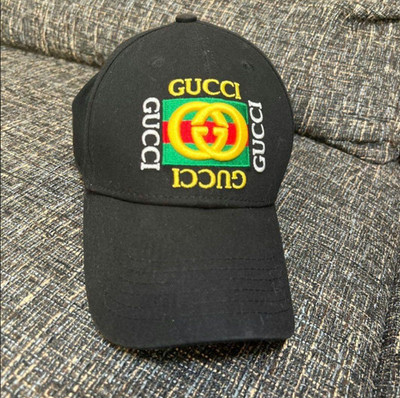 GUCCI Logo Embroidered Baseball Cap Black GG Web Stripe Women s Hat Italy