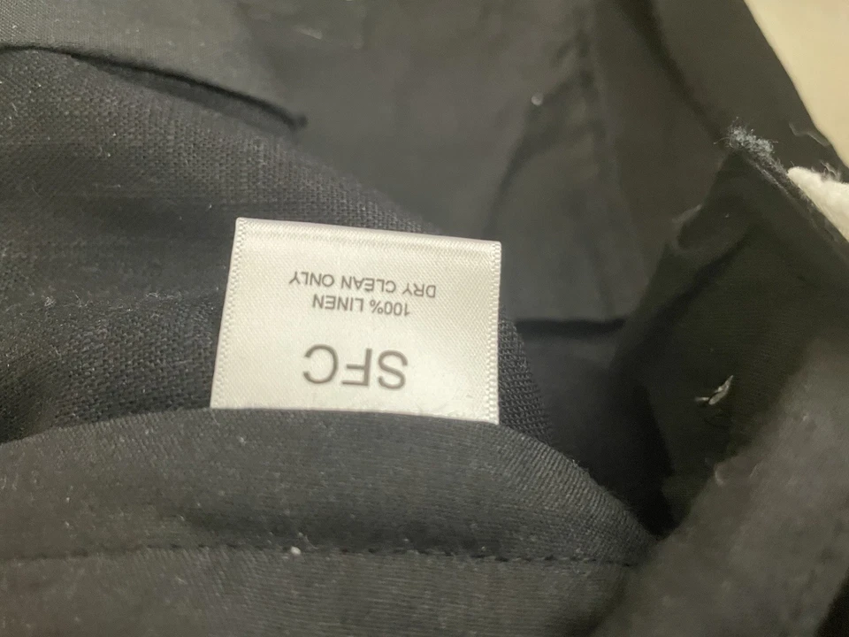 Shorts Scott Fraser Collection Wide Boy, dois tons, preto e branco, cintura 31” - Imagem 4 de 4