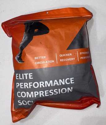 Elite Performance Compression Socks for Women & Men Circulation 8 Pair Size L/XL