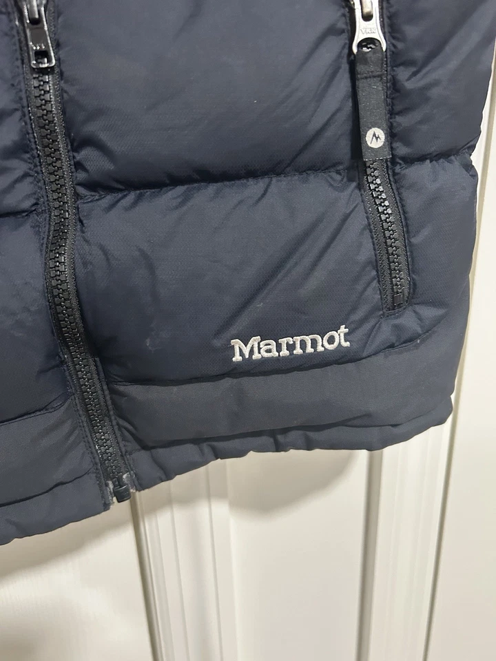 Для мальчиков Marmot темно-пуховик 700 заполнить в отличном состоянии товара. Не поставляется с хорошим - Изображение 3 из 4