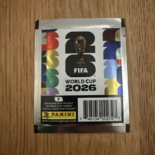 NEW Panini FIFA World Cup 2026, 7 Stickers Packet Factory Sealed