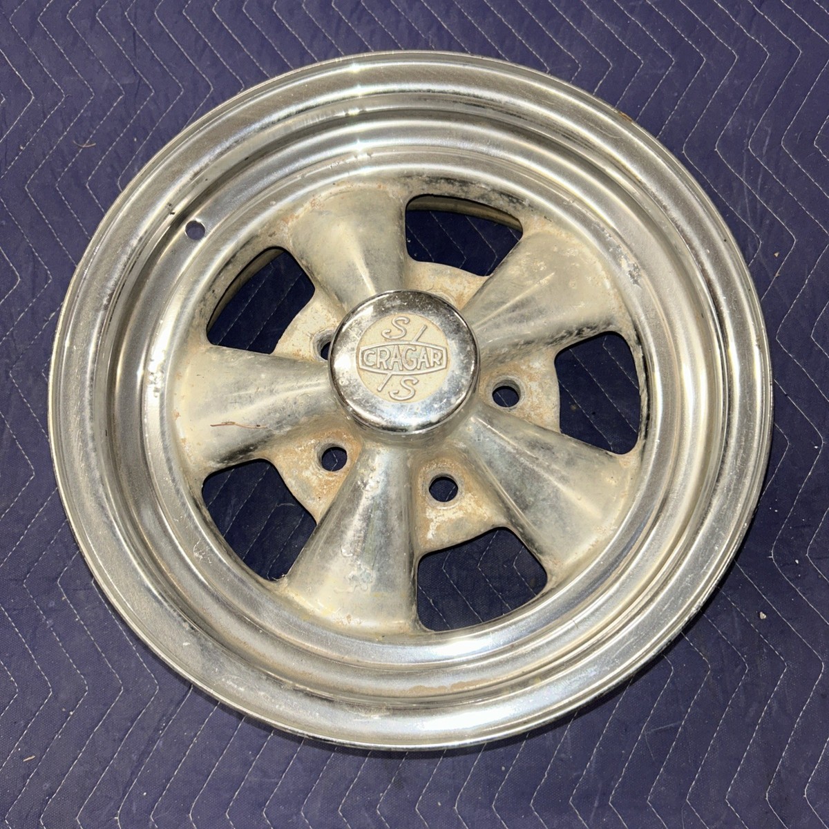Cragar SS Wheel 14x6 Vintage Original Patina 4.75” Chevy Chevrolet 