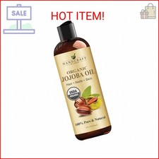 Handcraft Blends USDA Organic Jojoba Oil  Cold-Pressed  8 Fl Oz  100 Pure 