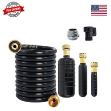 Drain Cleaning Bladder Kit, 10 FT Hose and 6-Piece Set  1-6 Inch Rubber Blad...