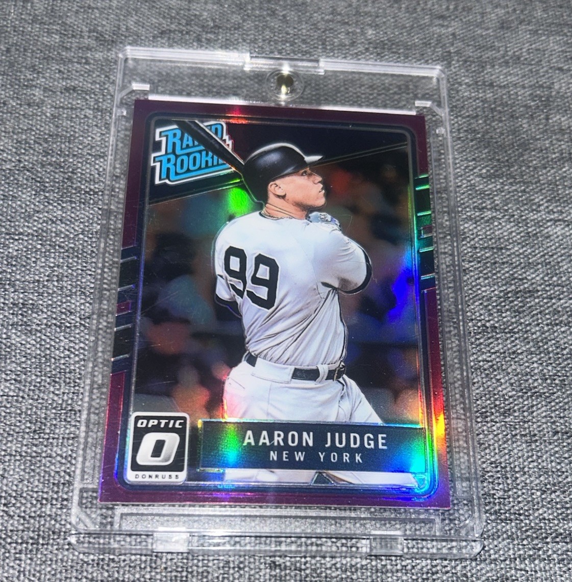 2017 Aaron Judge Purple Rated Rookie Optic Prizm #38 RC Yankees