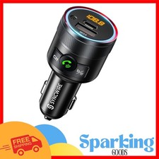 Advanced Bluetooth 5.4 FM Adapter: High-Fidelity Sound  Quick Dual Charging