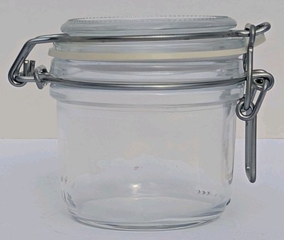 Vintage Fido 3/4L Glass Jar Made in Italy Bormiolo Rocco Hinged Sealing Lid