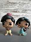 Aladdin & Princess Jasmine Funko POPs! Loose OOB Lot of 2 Disney 326 and 352
