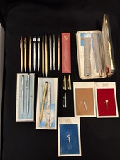 VTG Lot of Cross Pens 1/20 12k 14k Gold Filled Chrome And Pen Holders