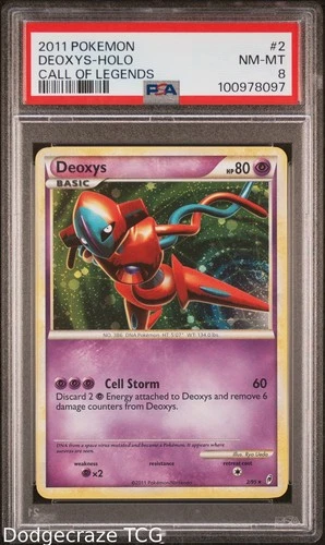 2011 Pokemon Call Of Legends Deoxys Holo 2/95 PSA 8