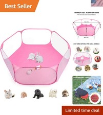 Durable Automatic Opening Pet Playpen - Safe  Spacious for Small Animals