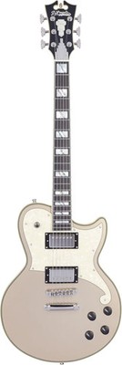 D'Angelico Guitars D'Angelico Deluxe Atlantic Electric Guitar - Desert Gold w...
