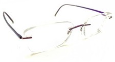Silhouette 5523 70 4140 Titanium Purple Rimless Eyeglasses Frames 19 150 Austria