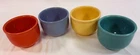 Vintage Homer Laughlin Fiesta Ware Chili/Soup Bowls Set of 4 Multicolor