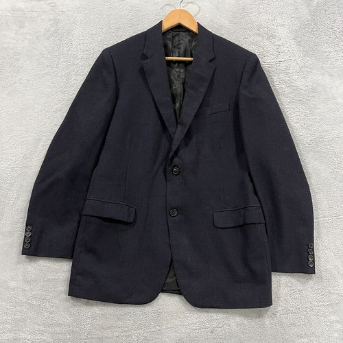 Daks, Vintage Daks Simpson Blazer Mens 38R Navy England Academia Birdseye Wool 90s