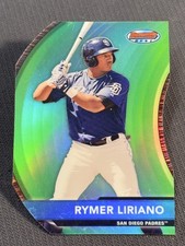 2012 Bowman's Best DIE CUT GREEN REFRACTOR Rymer Liriano 77/99