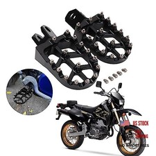 Dirt Bike Foot Pegs CNC Footpegs RM125/250/250Z RMX250 DRZ400/E/S/SM Black