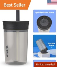 Durable BPA-Free Insulated Tumbler with Flexible Straw - Perfect for Kids Travel