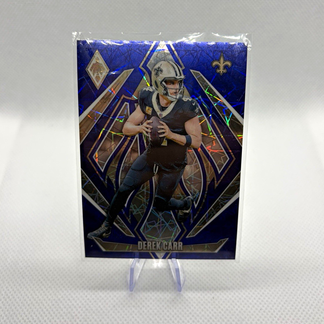 Panini Phoenix Football 2024 Derek Carr #43 Blue Lazer /125 Saints