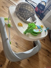 Baby Walker Sit-In Toy with Music Tray Adjustable Height