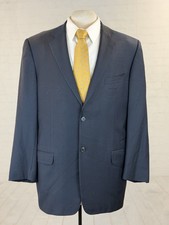 Ermenegildo Zegna Italy Men's Navy Blue 100 Wool Blazer 42L 4,895 Three Button