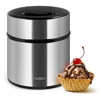 Eismaschine Maschine - VonShef Frozen Yoghurt Maschine, einfache Bedienung - 2L