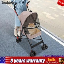 Foldable Lightweight Durable Pet Stroller For Small To Medium Pets Dogs And Cats
