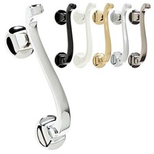 Doctor Door Knocker Solid Brass Slimline Traditional Bolt Through Fit 6.5" UPVC