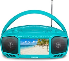 Aiwa Portable Boombox, Crystal Clear Sound with 3W x 2 Speakers and Bass