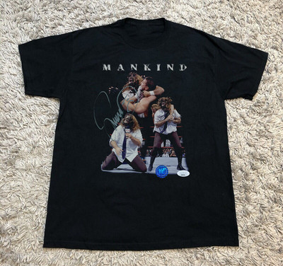 Mankind Mick Foley Black Cotton T-Shirt FULL size S-5XL TA811