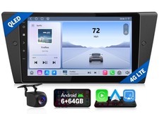 E90X6S2 9"Android 13 6+64 8Core Car GPS Radio Stereo CarPlay for BMW E90 E91 E92