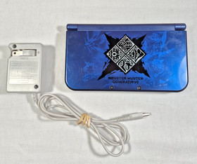Nintendo 3DS XL Monster Hunter Generations Blue Console - Works Great!