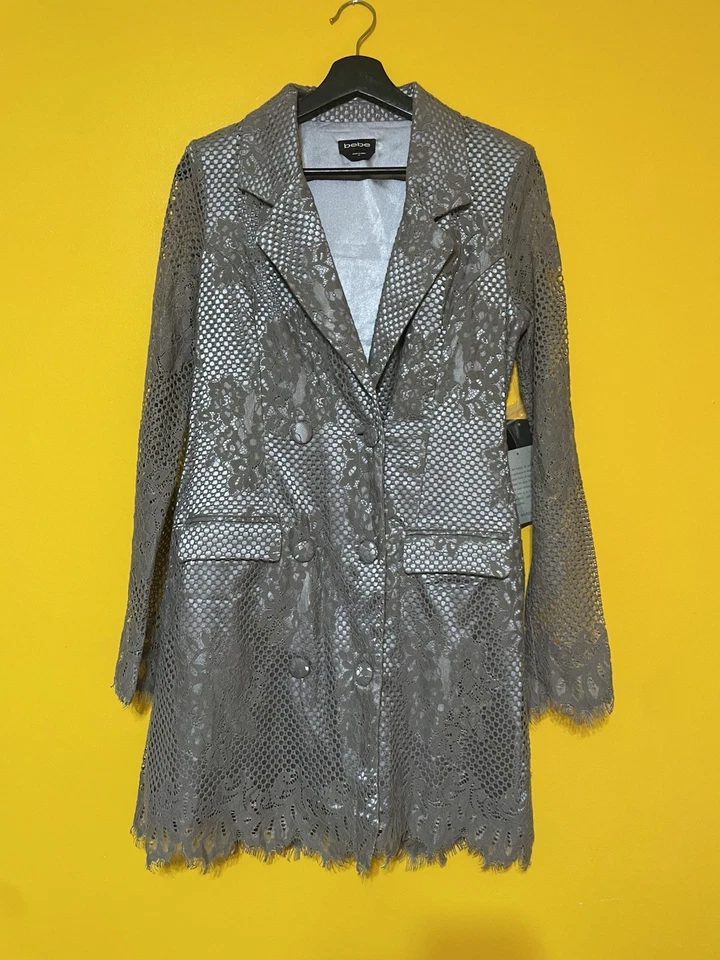 Vestido mini blazer de encaje Bebe talla mediana Foto 3 de 3