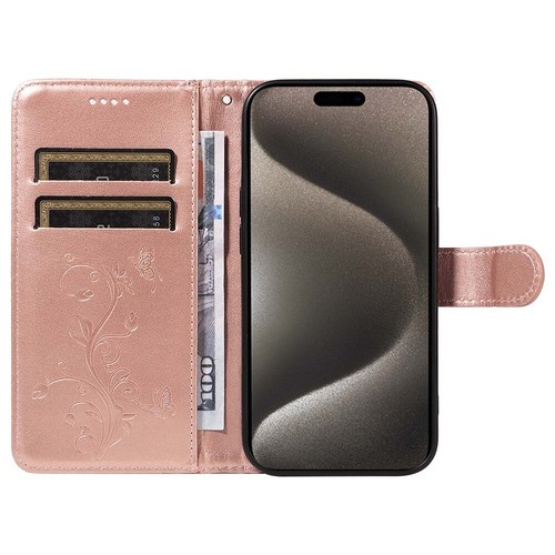 Book Case für Iphone 15 14 13 12 Hülle Handy Tasche Klapphülle Schutz Flip Cover - Zdjęcie 17 z 28
