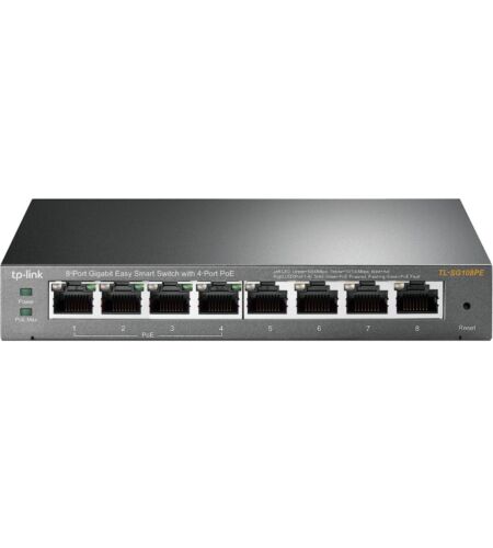 TP-LINK TL-SG108PE 8-Port POE Switch, Smart Managed - Afbeelding 1 van 7