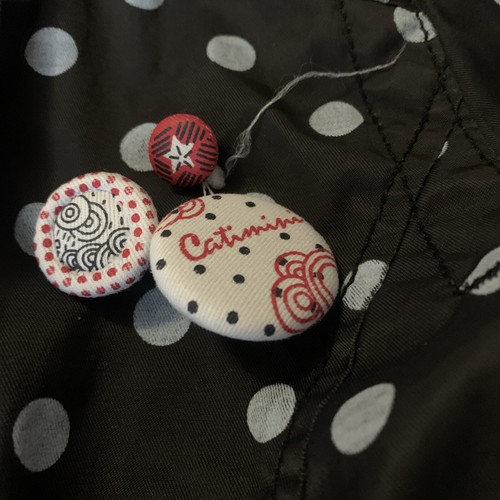 Catimini Girls Rain Coat Wind Breaker Size 6 Boutique Polka Dot Whimsical - Picture 3 of 5