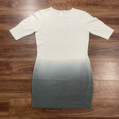 Xhilaration Short Sleeve Dress Black White Crew Neck Preppy Acrylic Size XL - Picture 8 of 8