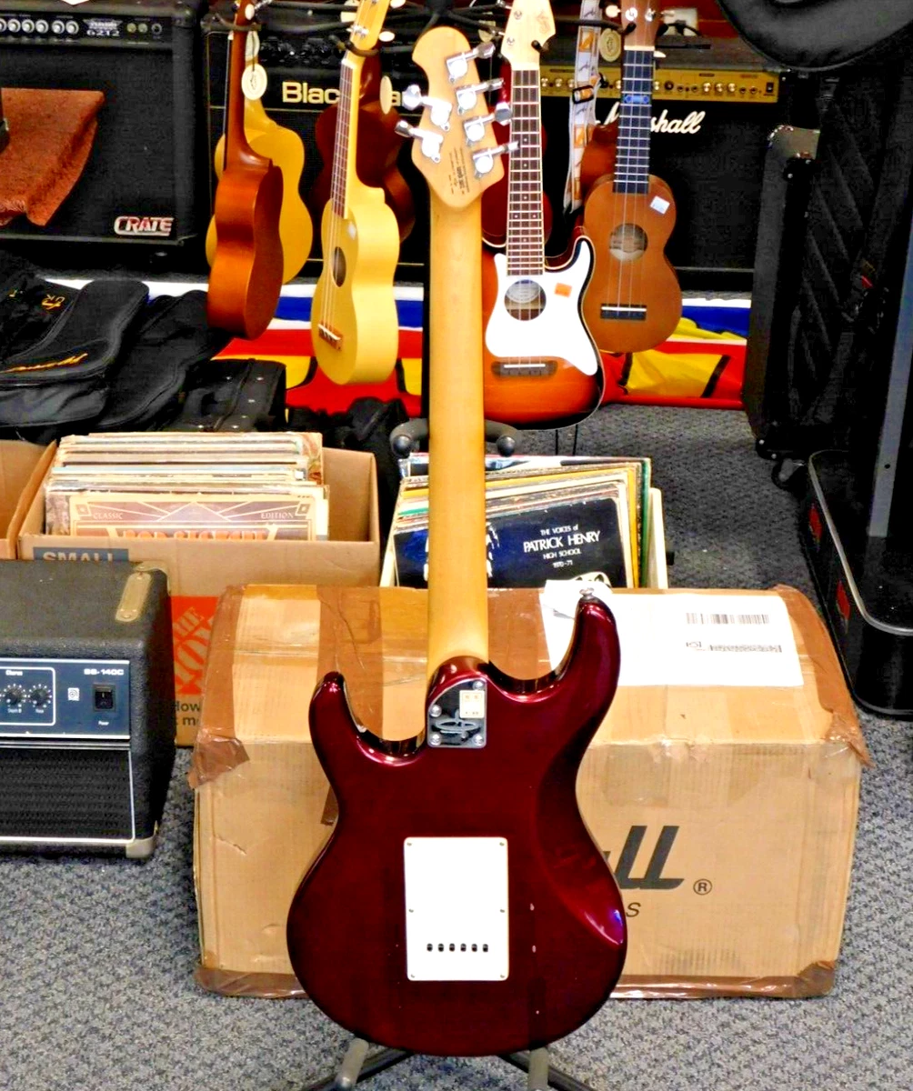 2005 OLP MM4 Music Man Silhouette HHS Licensed By Ernie Ball! Candy Apple Red!!!