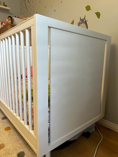 Pottery Barn Cot/Crib with conversion kit, mattress, and mobile arm - Picture 6 of 10