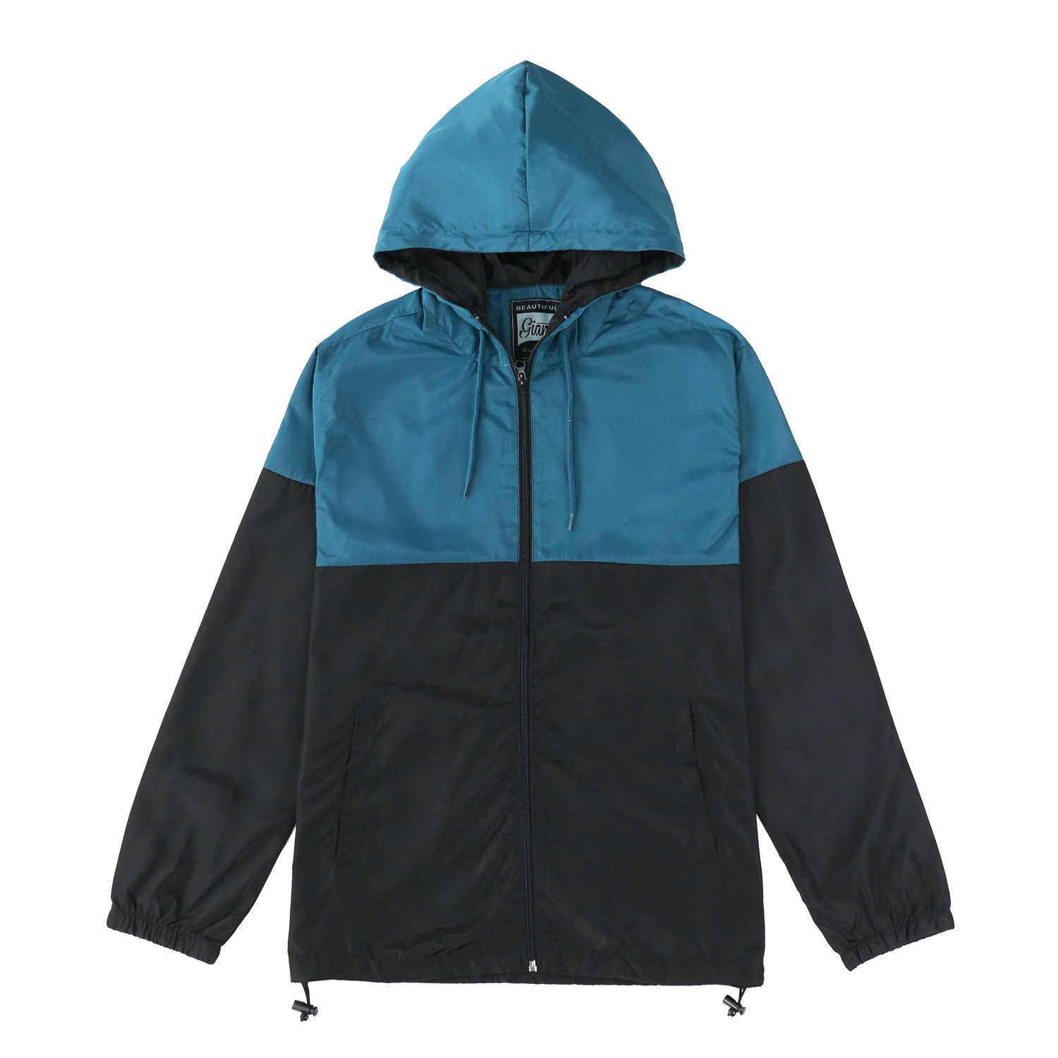 Men's Casual Hood Full Zip Lightweight 